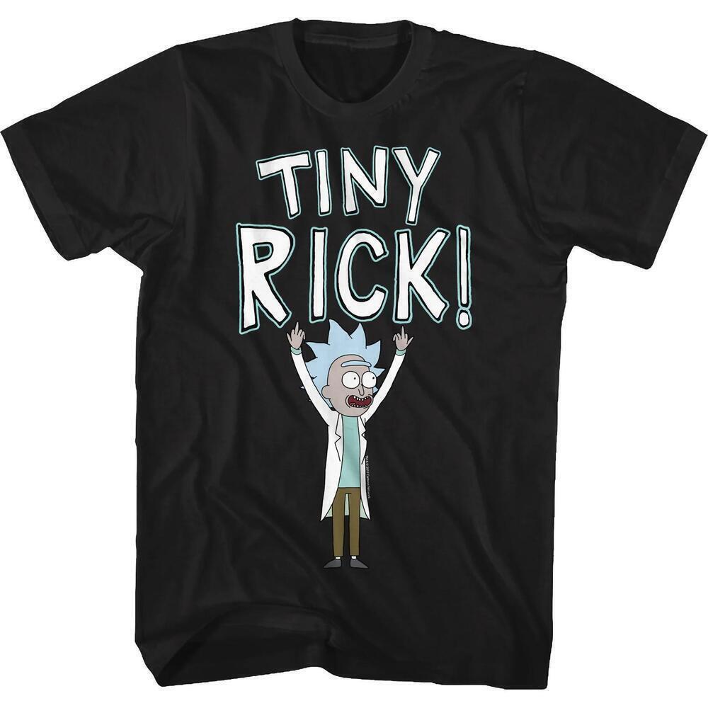 Tiny Rick And Morty Cartoon Graphic Unisex Funny Fan Gift T-Shirt